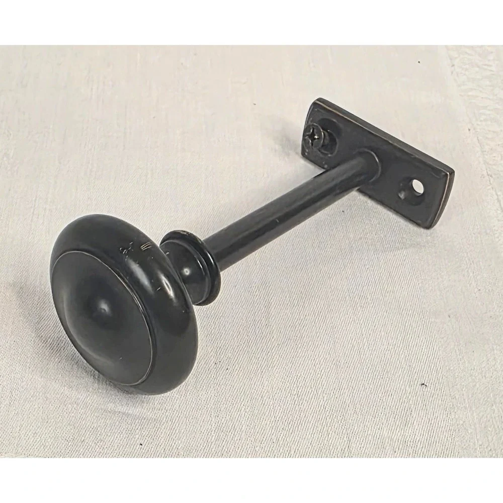 Oil Rubbed Bronze Curtain Tieback Holdback Round Knob Finial Wall Mount 5 Inch